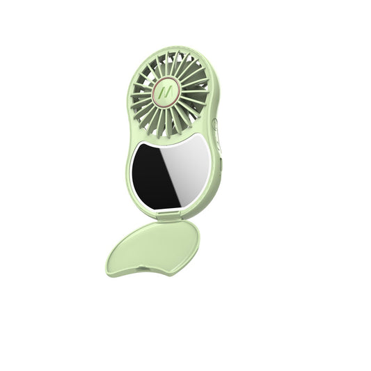 Mini Ventilatore con specchio e luce led Portatile Usb-C