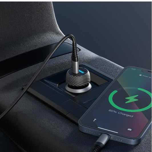 Caricatore Auto Usb-A/Usb-C - 45W