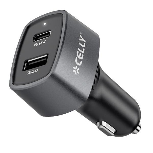 Caricatore Auto Usb-A/Usb-C - 65W