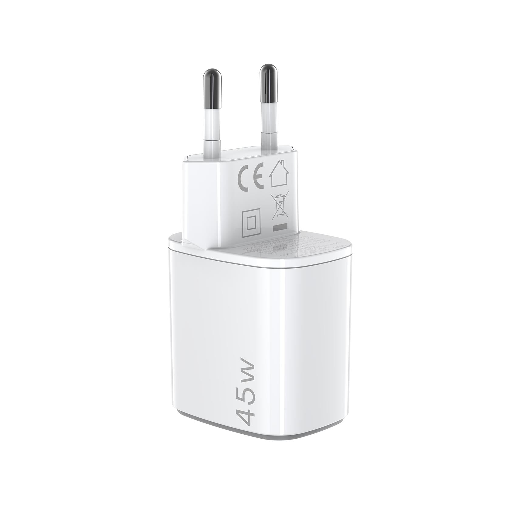 Caricatore Rete 2xUsb-C - GaN 45W