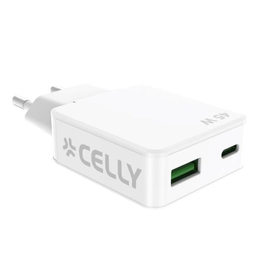 Caricatore Rete Usb-A/Usb-C 45W Slim