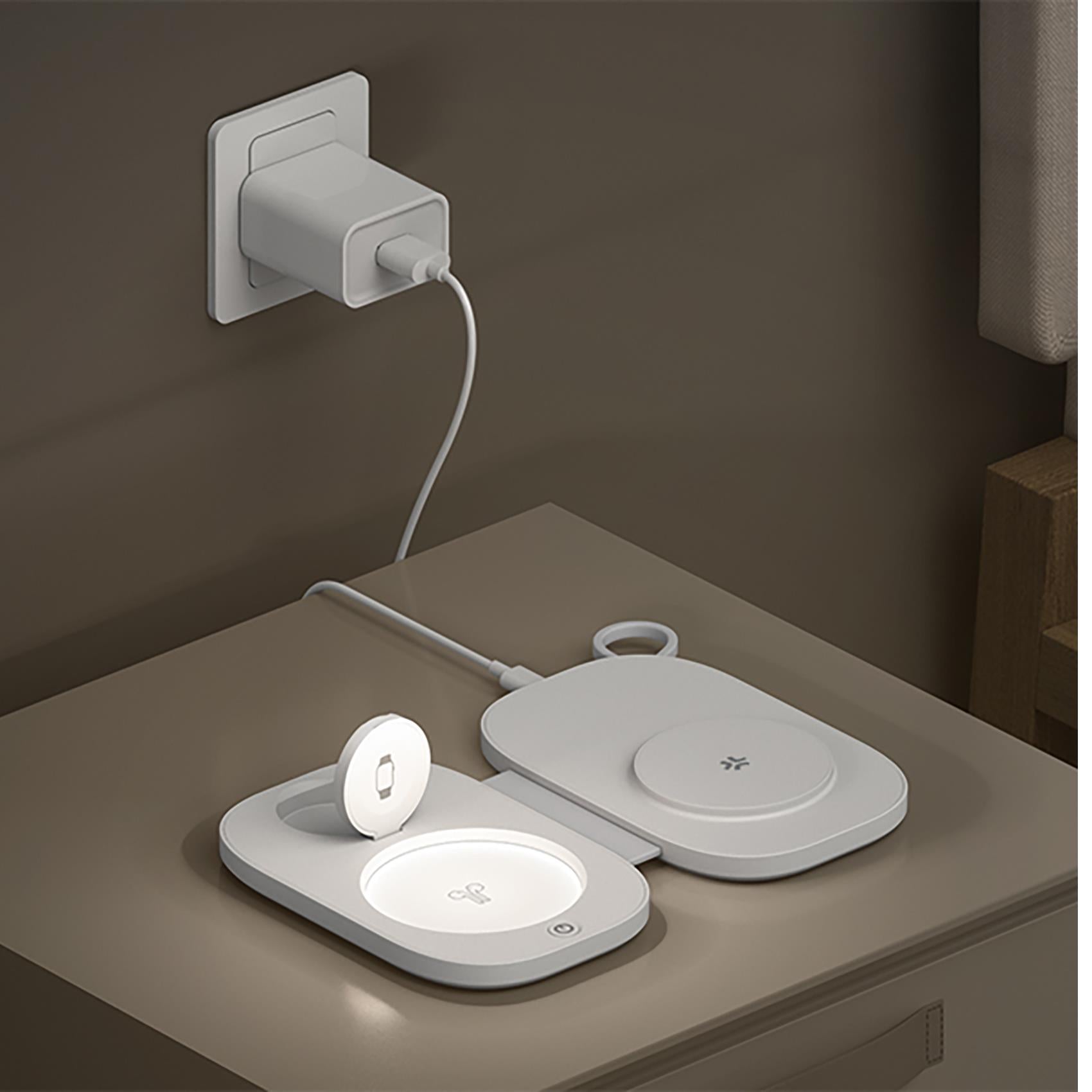 Caricatore Wireless a Induzione 15W Mag Charge 3in1