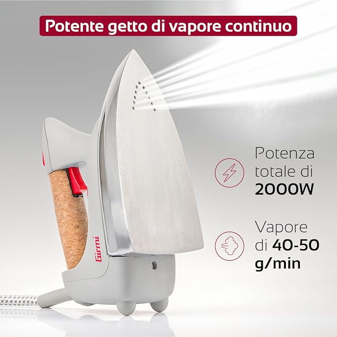 Ferro da Stiro a vapore inox Ferro 800W/Caldaia 1200W