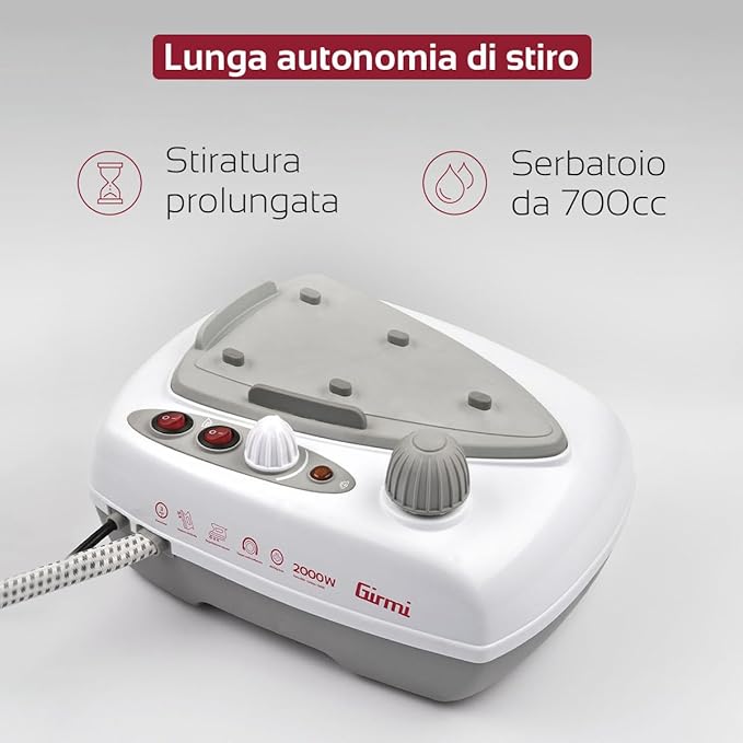 Ferro da Stiro a vapore inox Ferro 800W/Caldaia 1200W