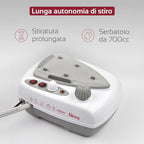 Ferro da Stiro a vapore inox Ferro 800W/Caldaia 1200W