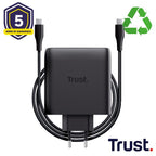 Caricatore Rete Dual Usb-C - 100W con Cavo Usb-C 2m universale