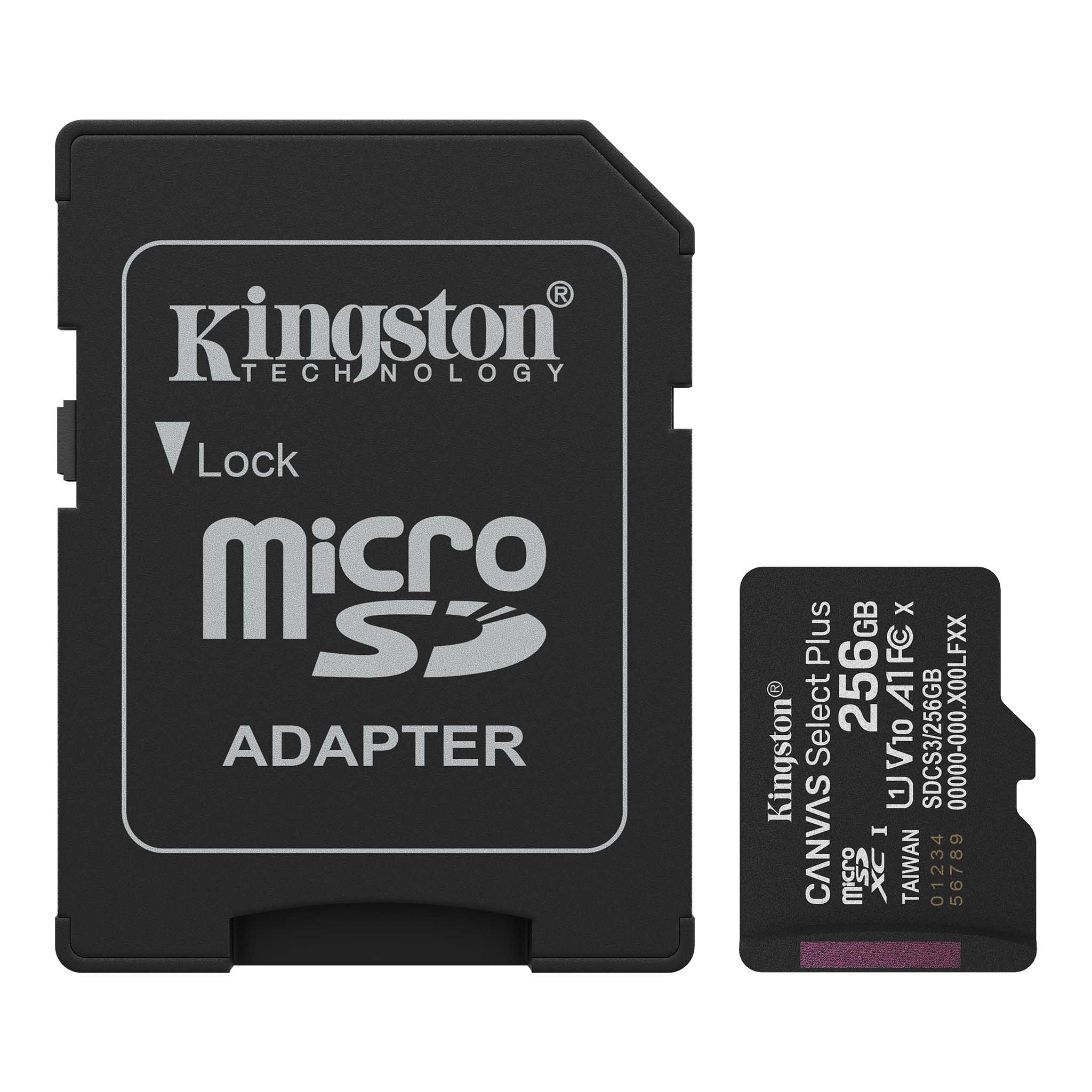 Micro SD + Adat.SD 256GB C10 V10 Compenso Siae Assolto