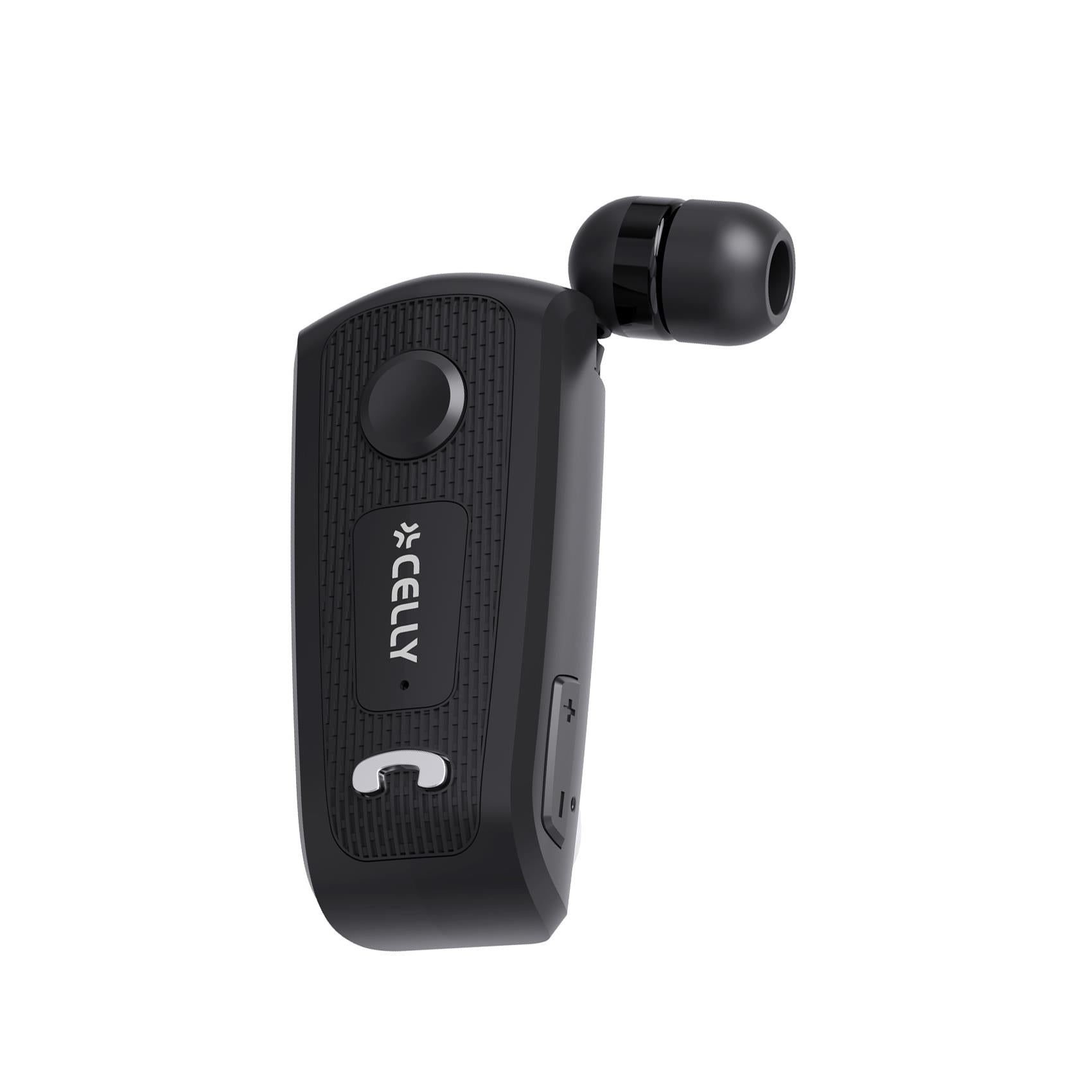 Auricolare Bluetooth a clip con cavo riavvolgibile