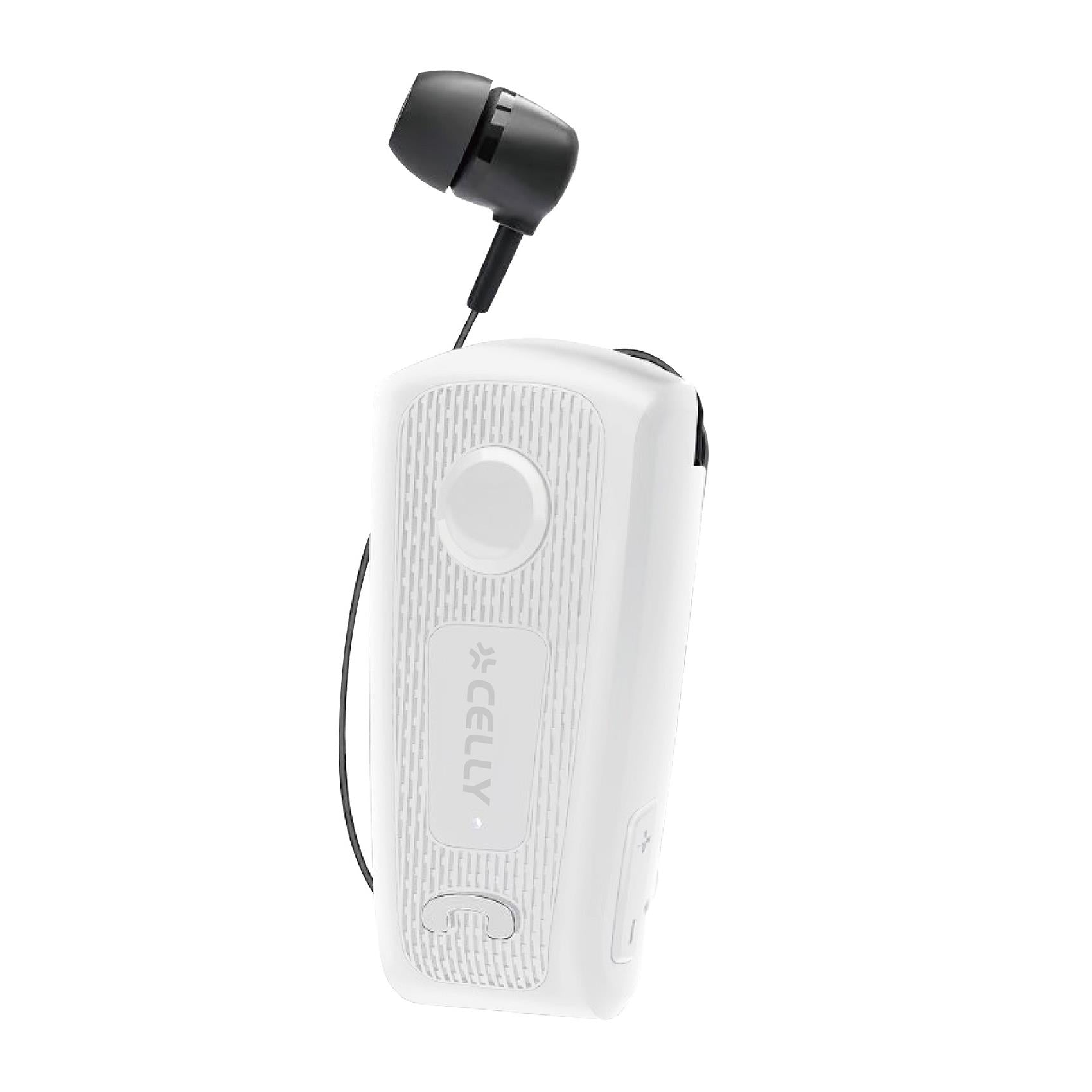 Auricolare Bluetooth a clip con cavo riavvolgibile