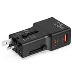Adattatore internazionale con doppia porta Usb/Usb-c - 25W