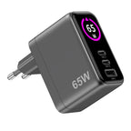 Caricatore Rete Usb/Usb-C con display 65W