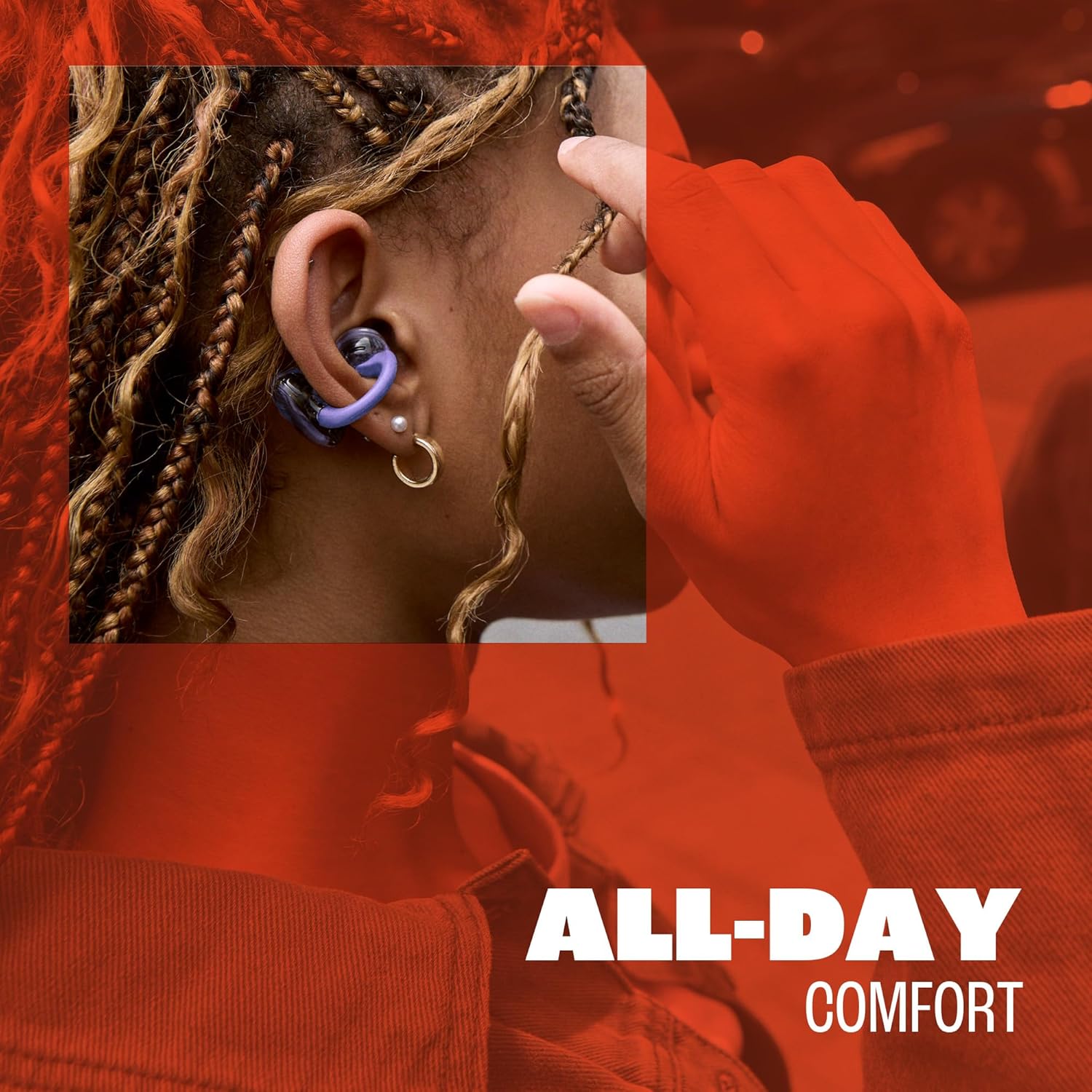 Auricolare Bluetooth Open-Ear - 32H  con Caricabatterie Portatile