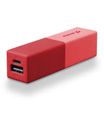 Caricabatterie Portatile 2500mAh SmartPhone col.rosso