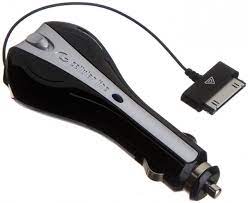 Caricatore Auto 30-Pin con cavo riavvolgibile col.nero