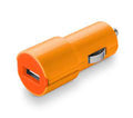 Caricatore Auto Usb 2.0 2A universale col.arancione