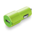 Caricatore Auto Usb 2.0 2A universale col.verde