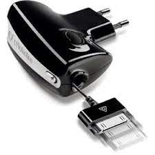 Caricatore Rete 30-Pin con cavo riavvolgibile col.nero