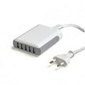 Caricatore Rete 5xUsb 2.0 8A universale col.bianco