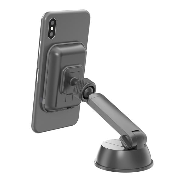 Supporto smartphone da auto con Ventosa Ghost con Ricarica Wireless