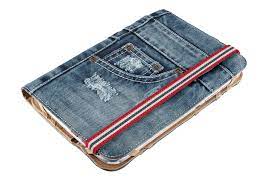 Custodia/Stand 7-8" in stoffa jeans