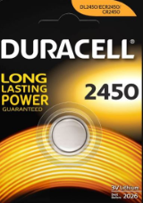 Batteria pasticca alcalina CR2450 3V