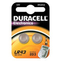 Batteria pasticca LR 43 Duracell 1,5V bl. 2pz