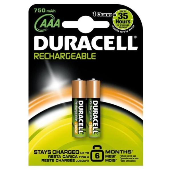 Batterie mini-stilo 1,2V ricaricabili 750mah bl.2pz AAA