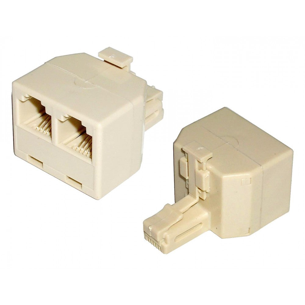 Accoppiatore telefonico duplex 6P6C M a 2 x 6P6C F