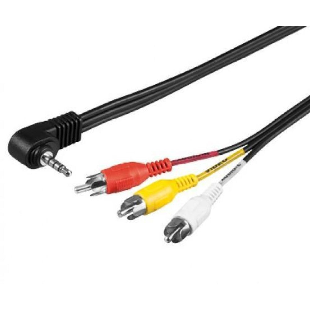 Cavo Audio-Video Telecamera 3RCA a 1 Jack 3.5" M 1,8 mt