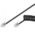 Cavo Telefono spirale RJ-10 4P4C 4m