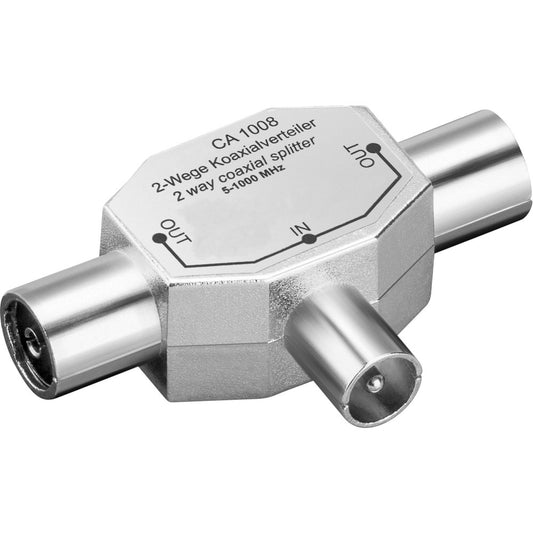 Connettore Antenna coassiale 2x Femmina a 1 maschio per RADIO 5-1000Mhz
