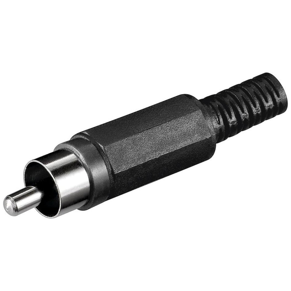 Connettore Audio RCA M col.nero