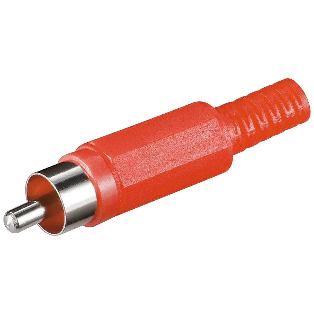 Connettore Audio RCA M col.rosso