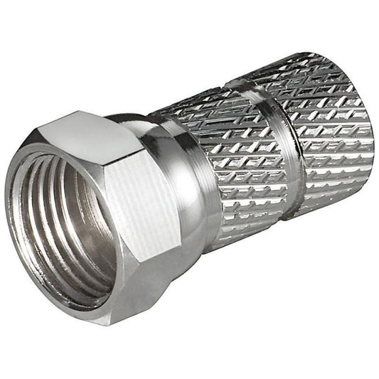Connettore Satellite F per diametro 6,5 mm, lunghezza 20 mm, connettore in rame